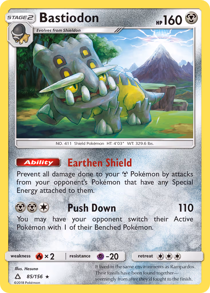 Bastiodon 85/156 Pokemon card
