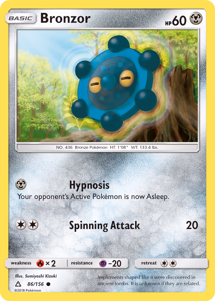 Bronzor 86/156 Pokemon card