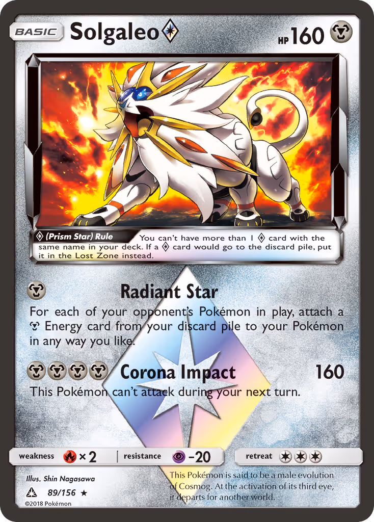 Solgaleo ◇ 89/156 Pokemon card