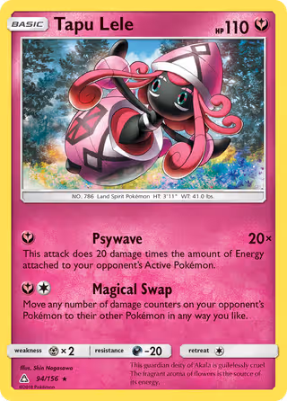 Tapu Lele 94/156 Pokemon card