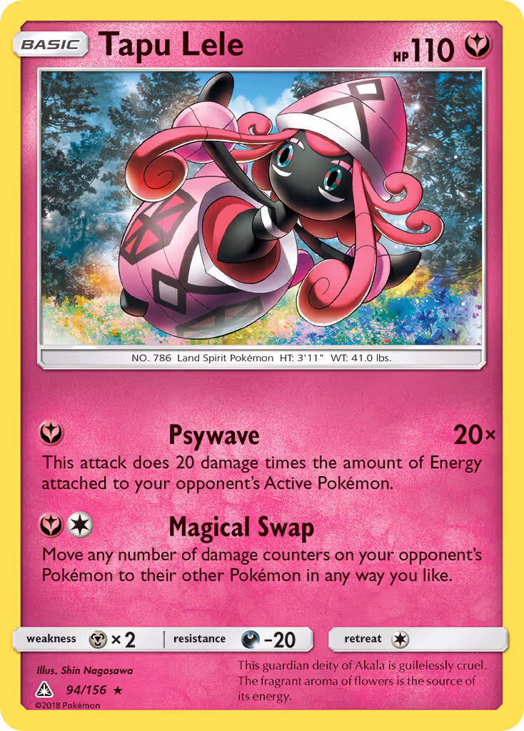 Tapu Lele 94/156 Pokemon card