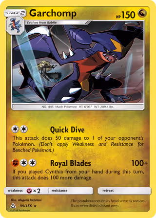 Garchomp 99/156 Pokemon card