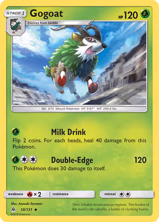 Gogoat 10/131 Pokemon card