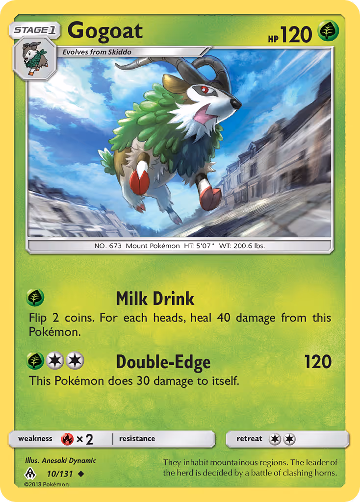 Gogoat 10/131 Pokemon card