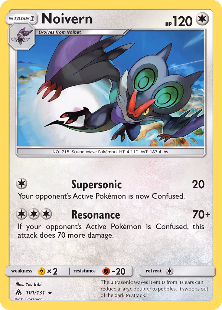Noivern 101/131 Pokemon card