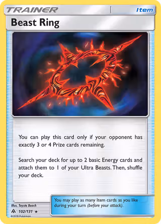 Beast Ring 102/131 Pokemon card