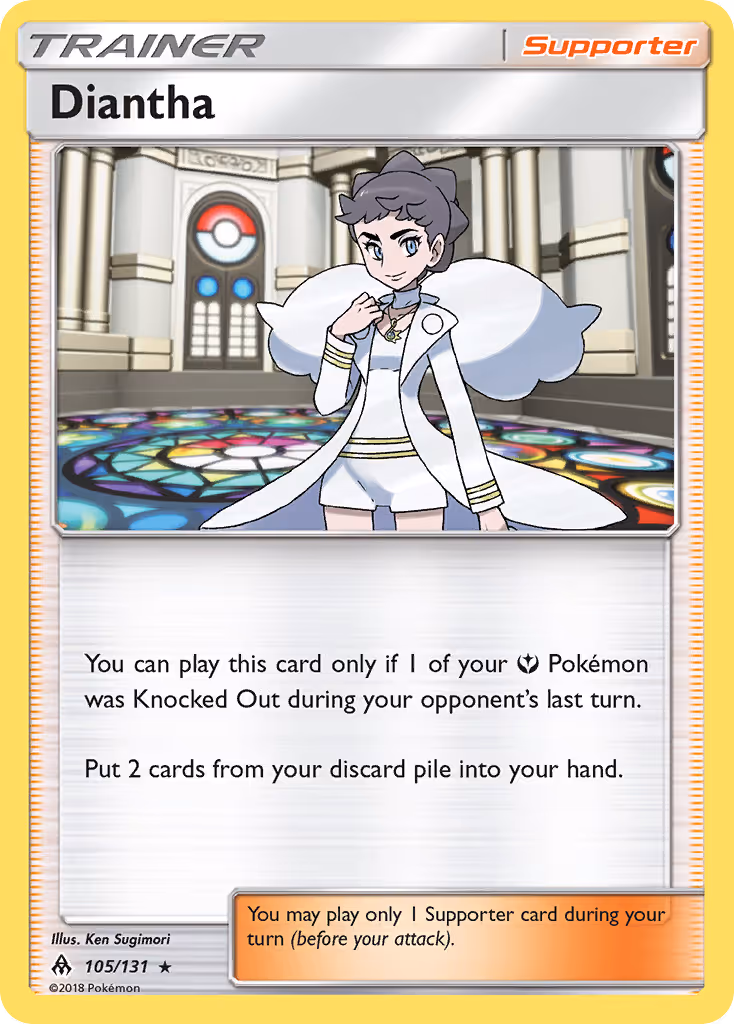 Diantha 105/131 Pokemon card