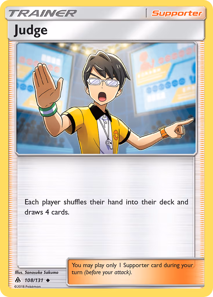 Judge 108/131 Pokemon card