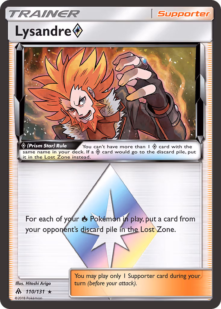 Lysandre ◇ 110/131 Pokemon card