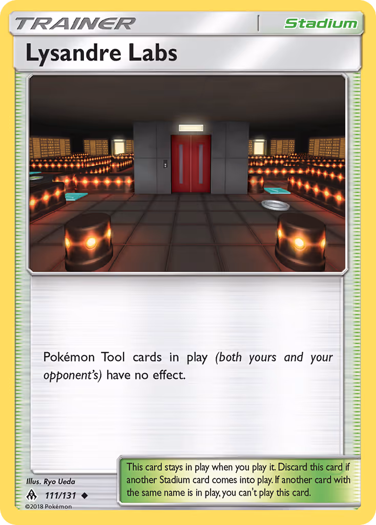 Lysandre Labs 111/131 Pokemon card