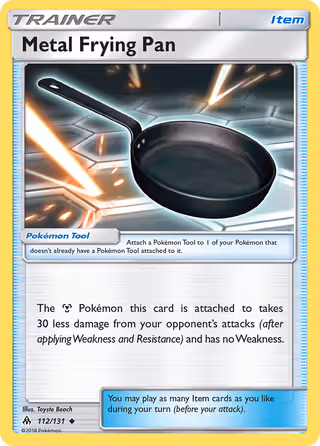 Metal Frying Pan 112/131 Pokemon card