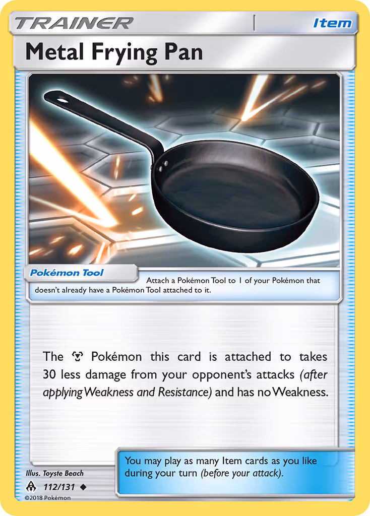 Metal Frying Pan 112/131 Pokemon card