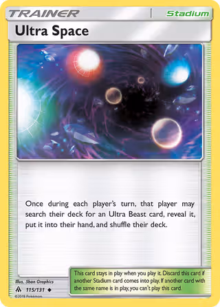 Ultra Space 115/131 Pokemon card