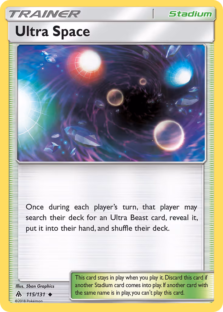 Ultra Space 115/131 Pokemon card