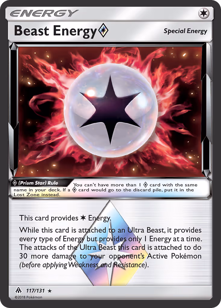 Beast Energy ◇ 117/131 Pokemon card