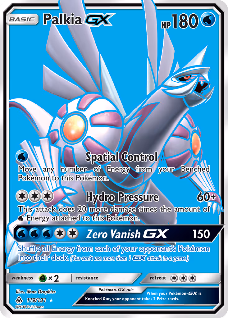 Palkia GX 119/131 Pokemon card