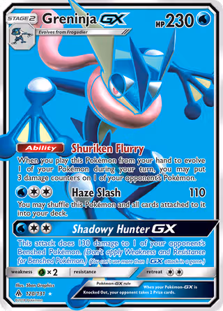 Greninja GX 120/131 Pokemon card