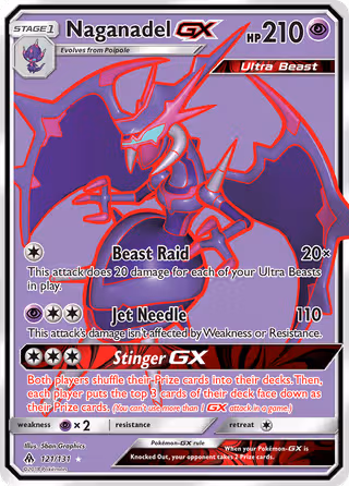 Naganadel GX 121/131 Pokemon card