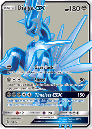 Dialga GX 125/131 Pokemon card