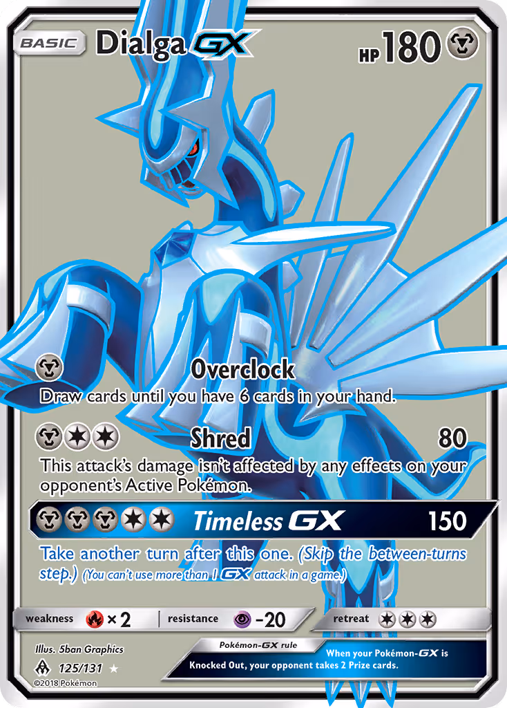 Dialga GX 125/131 Pokemon card