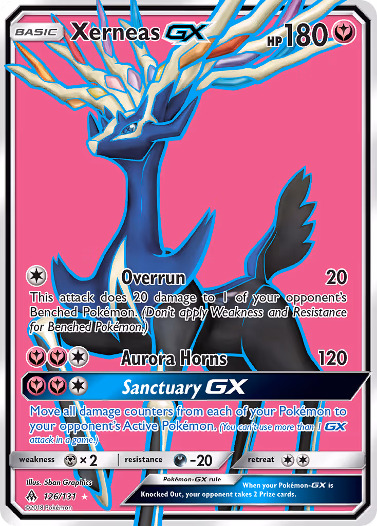 Xerneas GX 126/131 Pokemon card