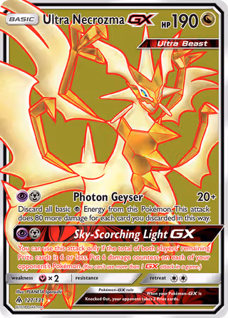 Ultra Necrozma GX 127/131 Pokemon card