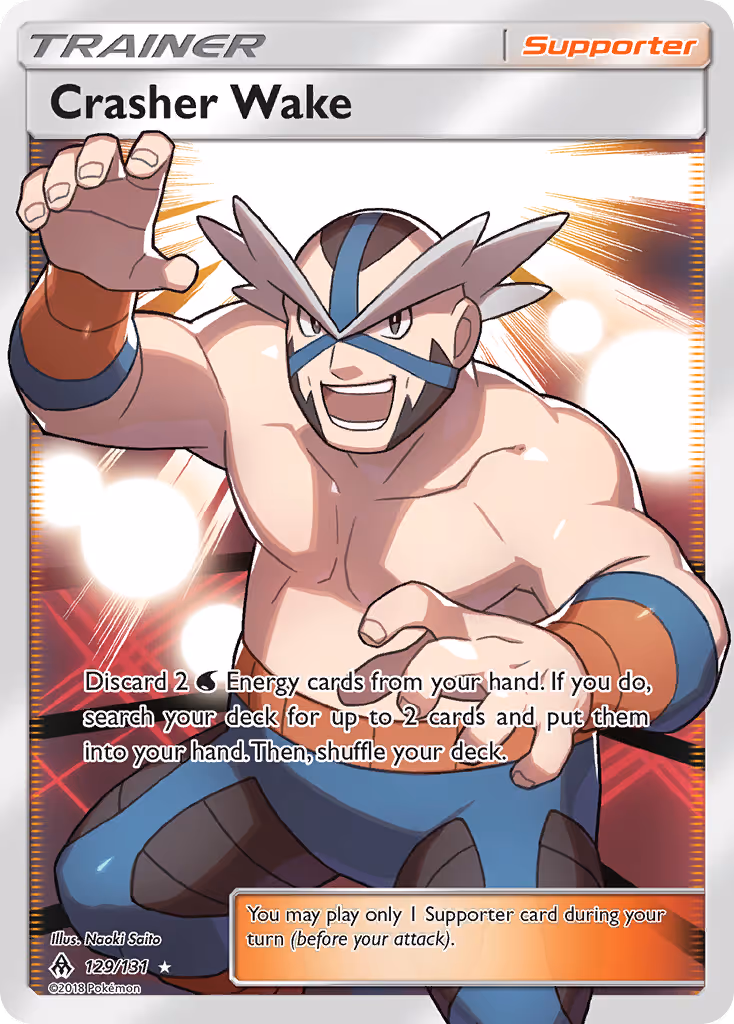 Crasher Wake 129/131 Pokemon card