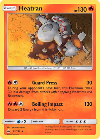 Heatran 13/131 Pokemon card