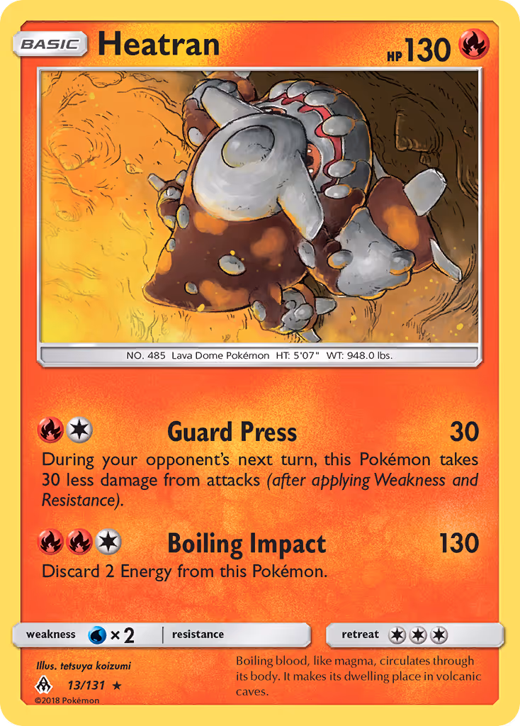 Heatran 13/131 Pokemon card