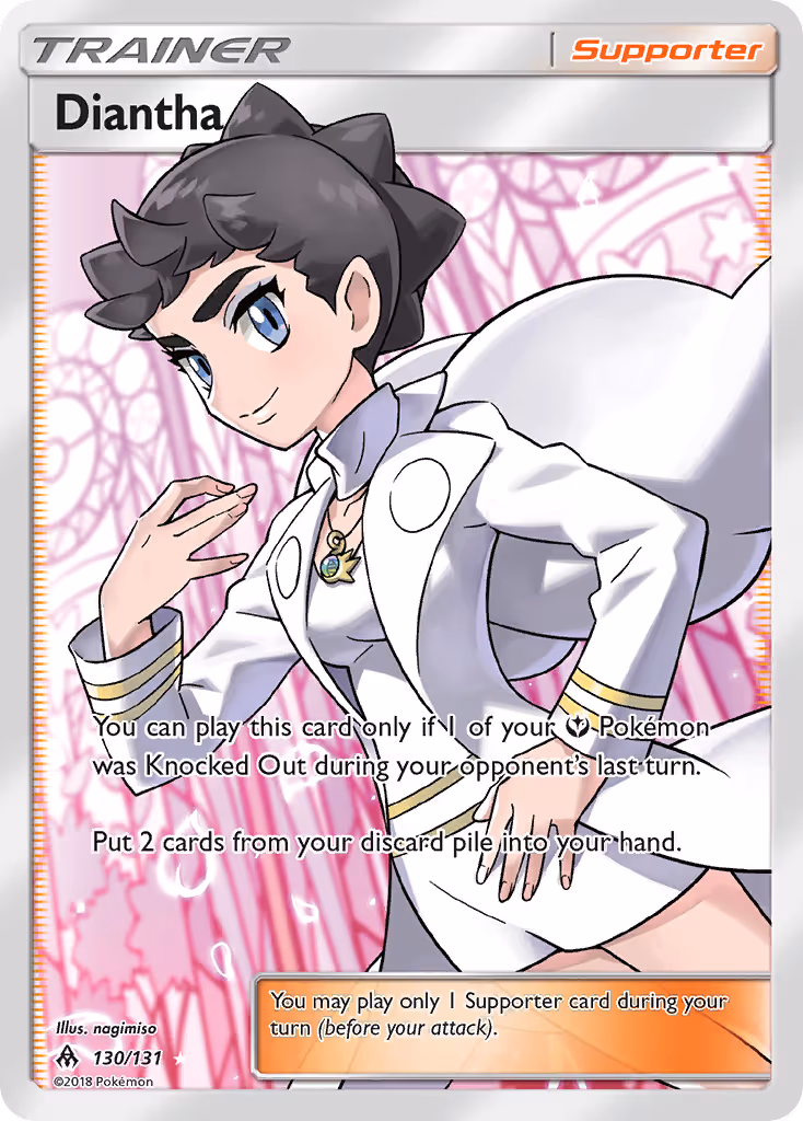 Diantha 130/131 Pokemon card