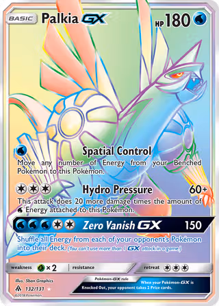 Palkia GX 132/131 Pokemon card