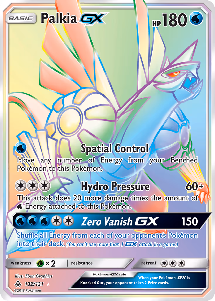 Palkia GX 132/131 Pokemon card