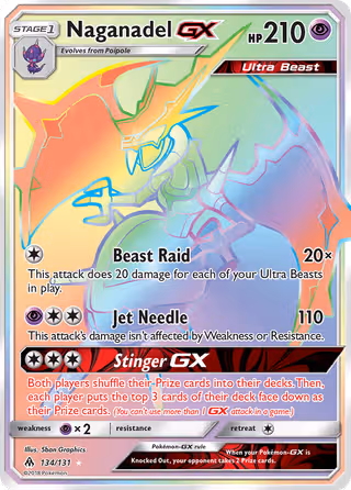 Naganadel GX 134/131 Pokemon card