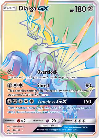 Dialga GX 138/131 Pokemon card