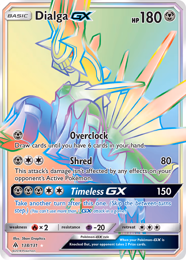 Dialga GX 138/131 Pokemon card