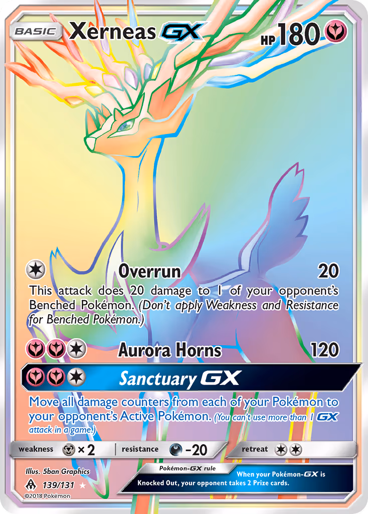 Xerneas GX 139/131 Pokemon card