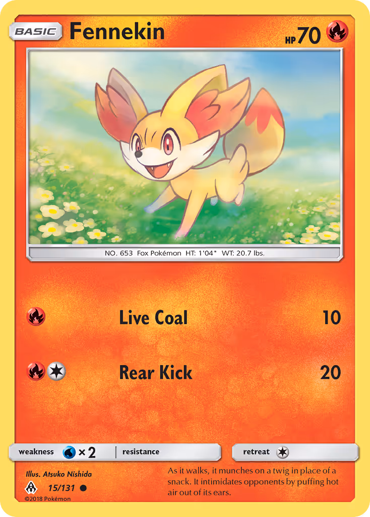 Fennekin 15/131 Pokemon card