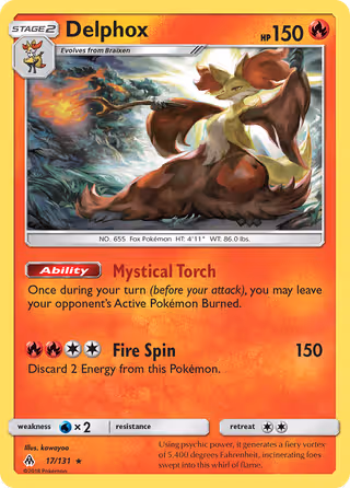Delphox 17/131 Pokemon card