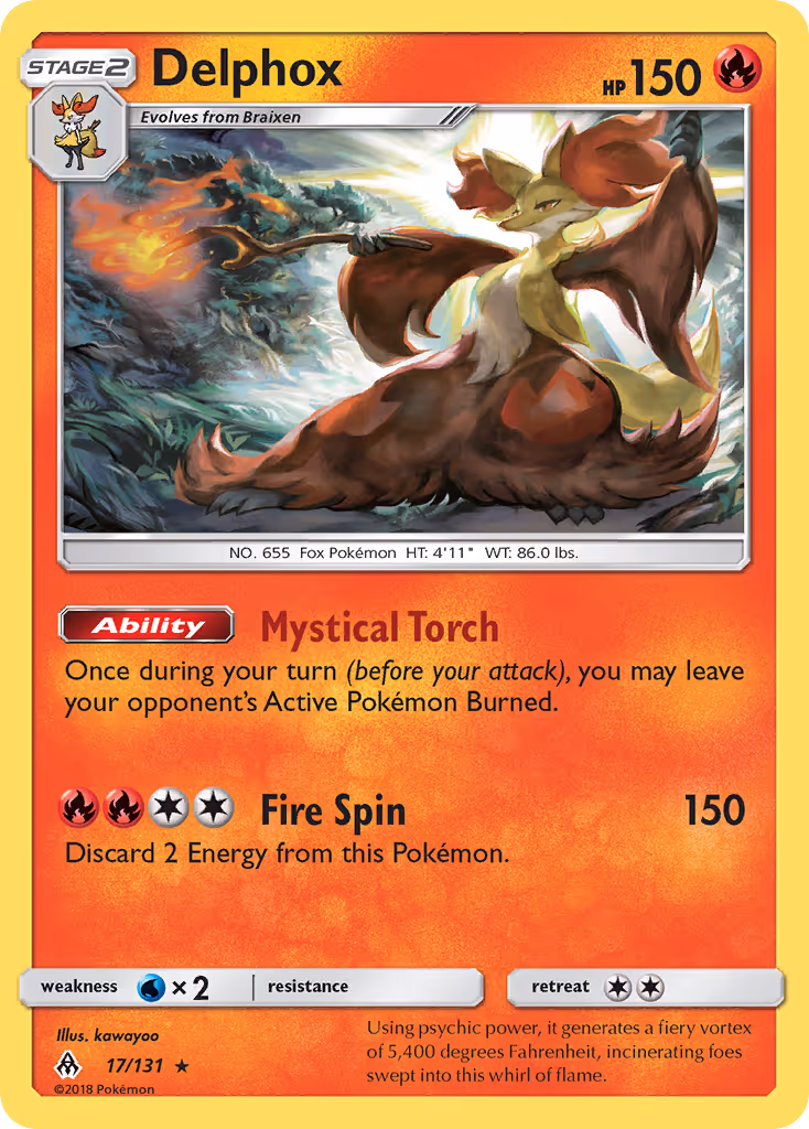 Delphox 17/131 Pokemon card