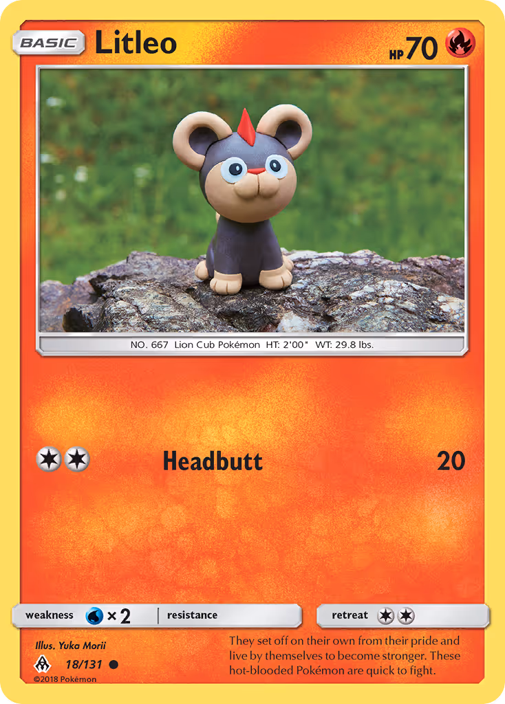 Litleo 18/131 Pokemon card