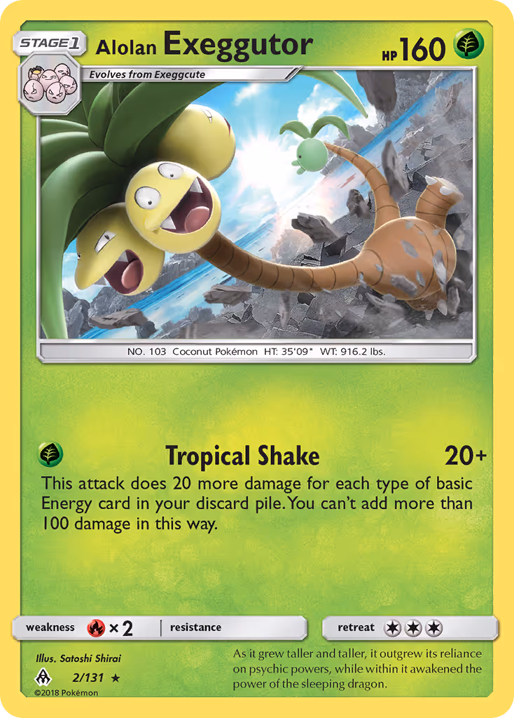 Alolan Exeggutor 2/131 Pokemon card