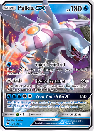 Palkia GX 20/131 Pokemon card