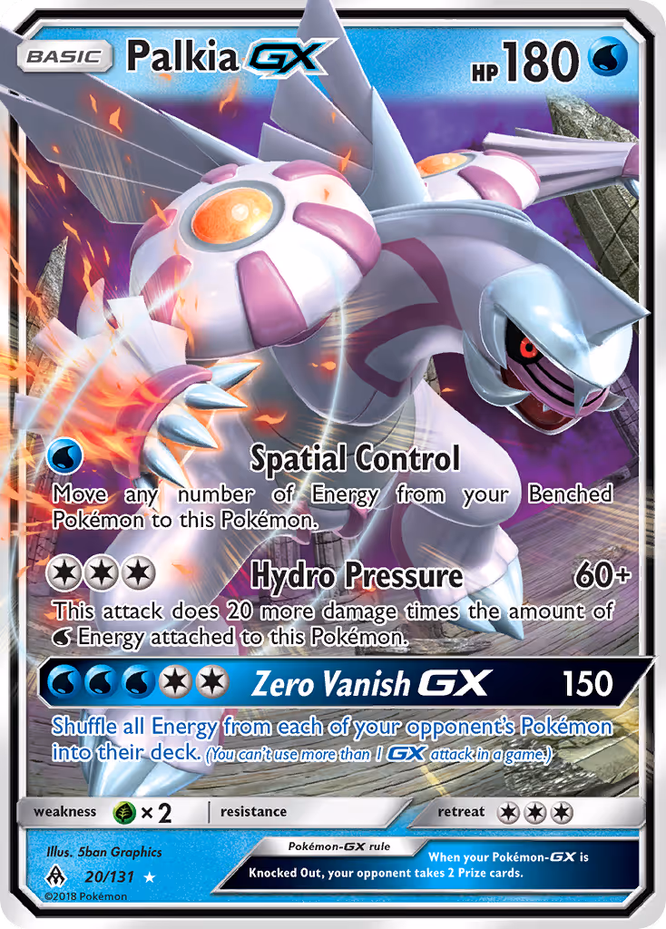 Palkia GX 20/131 Pokemon card