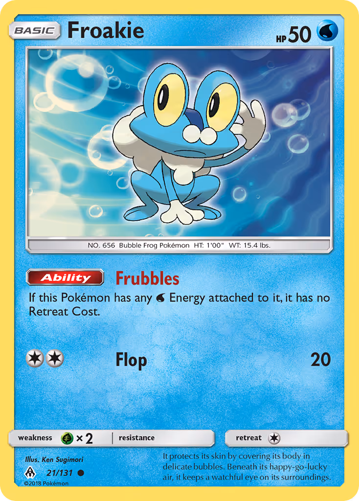 Froakie 21/131 Pokemon card