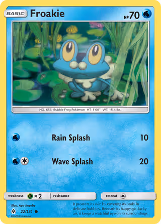 Froakie 22/131 Pokemon card