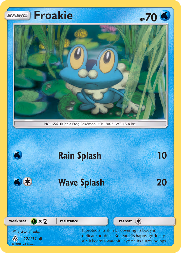 Froakie 22/131 Pokemon card