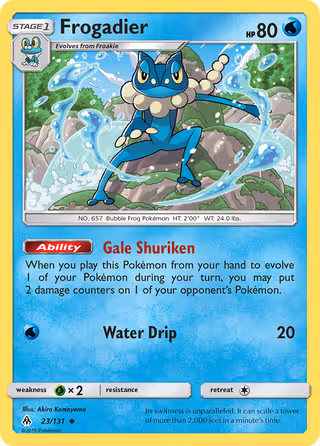 Frogadier 23/131 Pokemon card