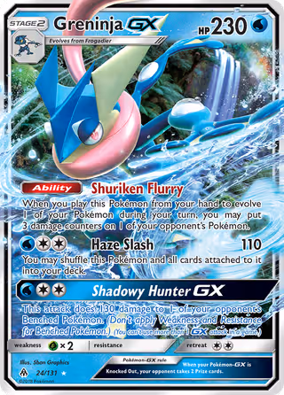 Greninja GX 24/131 Pokemon card
