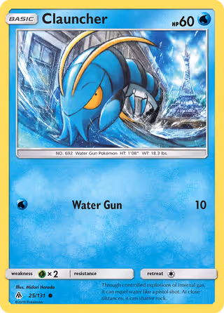Clauncher 25/131 Pokemon card