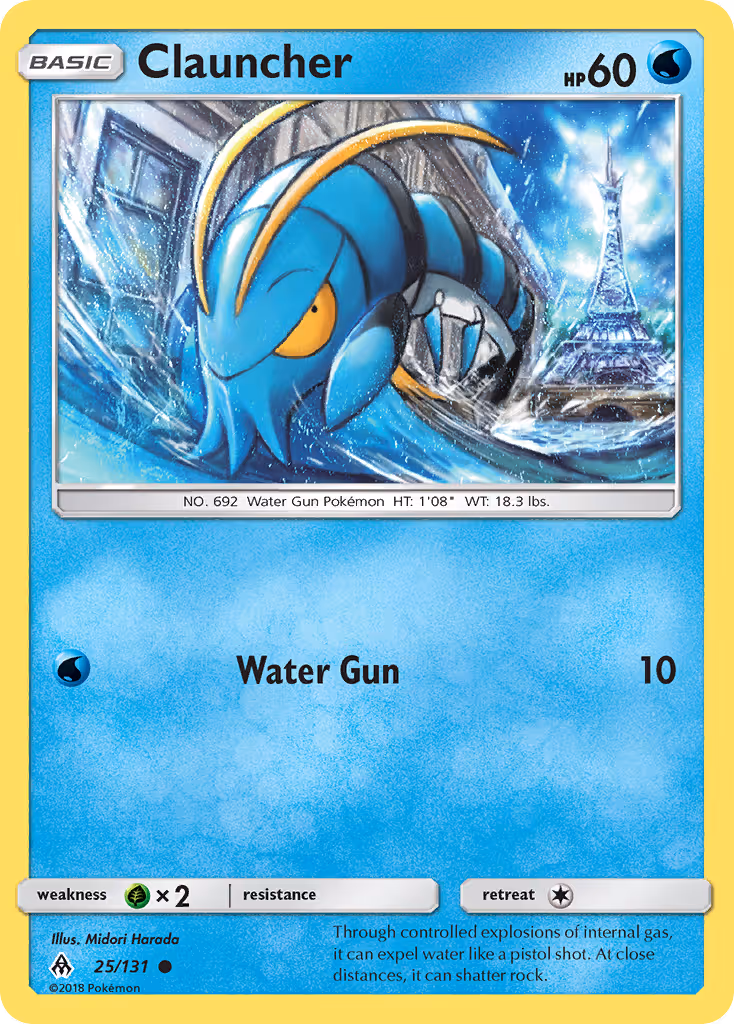 Clauncher 25/131 Pokemon card
